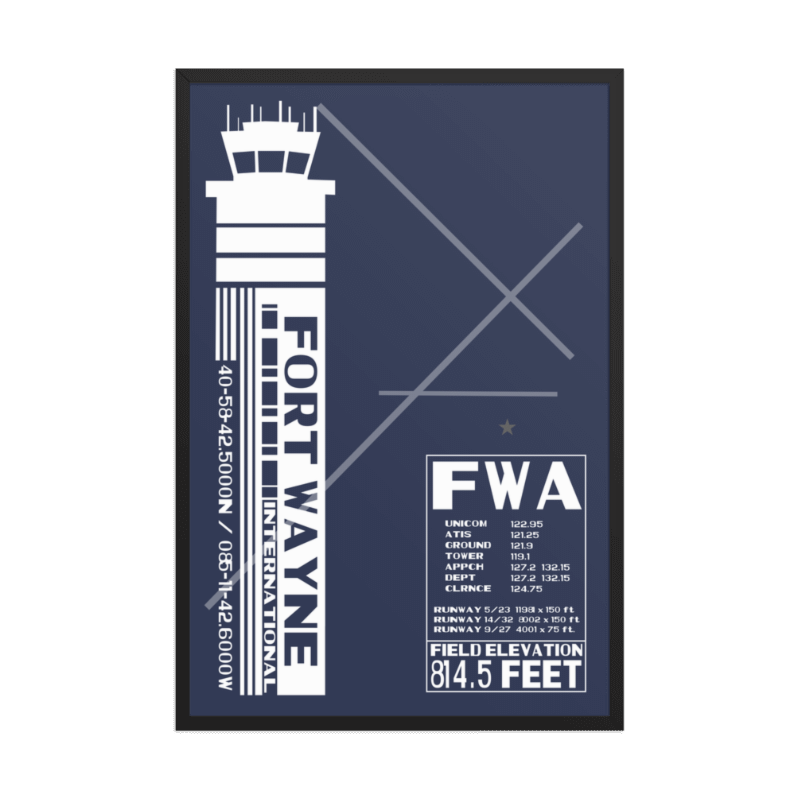 KFWA Fort Wayne International Airport Art Print
