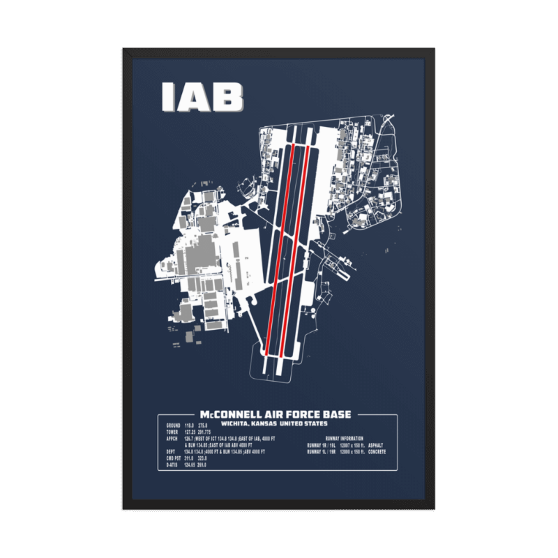 KIAB McConnell Air Force Base Airport Art Print