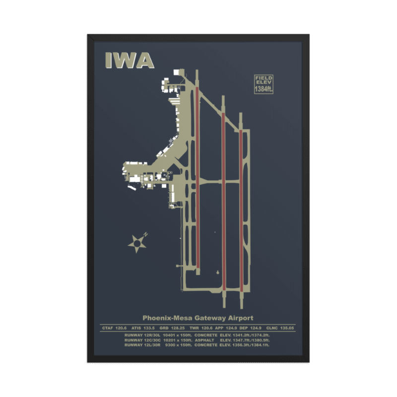 KIWA Phoenix Mesa Gateway Airport Art Print