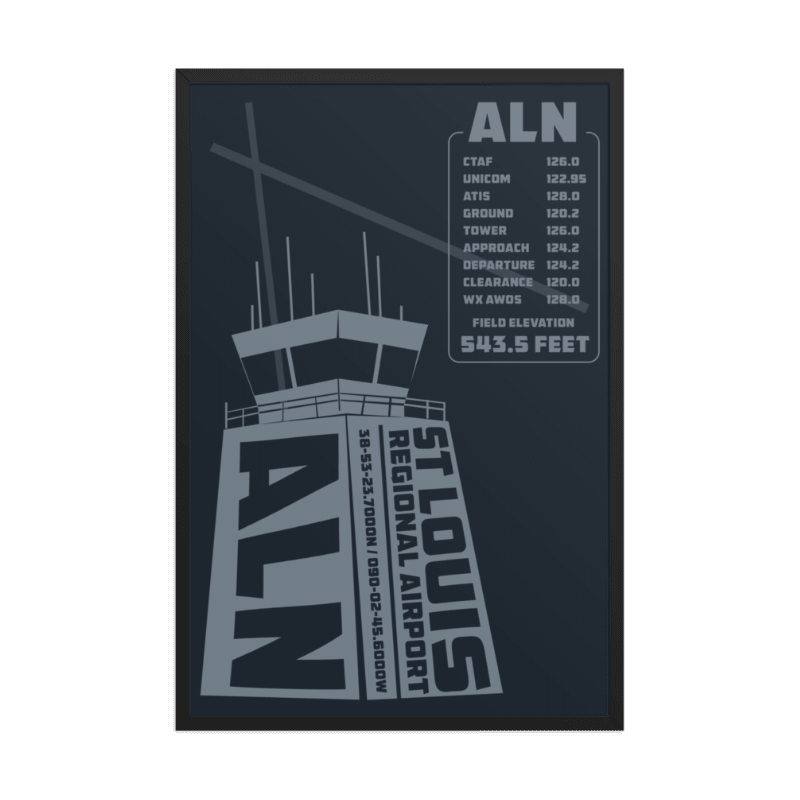 KALN St Louis Regional Airport ATC Tower Print